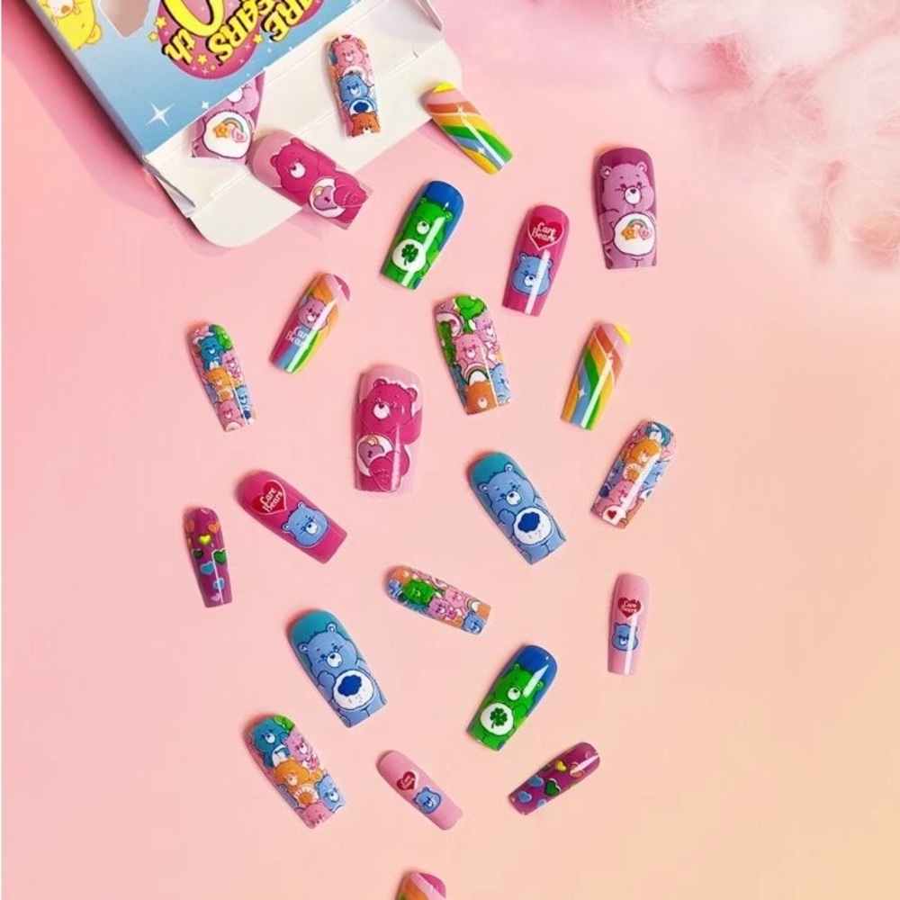 NWT - Care Bears 40th Anniversary Nail Set - Colorful Designs - 4 Boxes - Picture 4 of 7